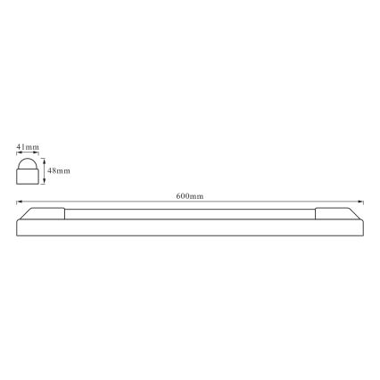 Osram - kaapin alapuolinen LED-valaisin POWER BATTEN LED/12W/230V 3000K 60 cm valkoinen