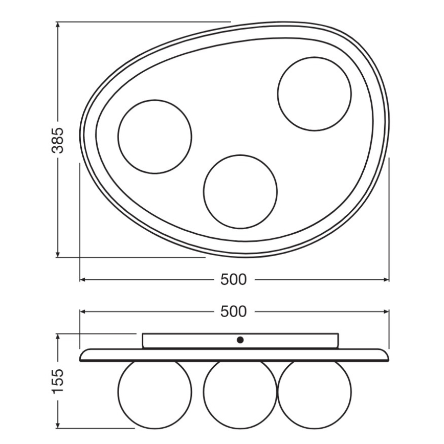 Osram - Kattovalaisin ACACIA NEST 3xG9/5W/230V akasia