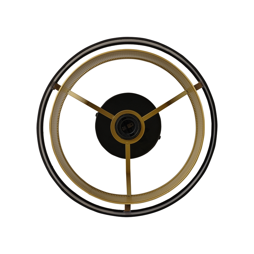 Osram - Kattovalaisin DECOR HORNET 1xE27/10W/230V Ø 30 cm musta/kulta