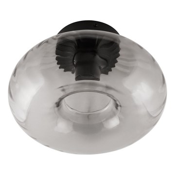 Osram - Kattovalaisin DECOR SMOKE 1xE27/12W/230V halkaisija 28 cm musta/savunharmaa