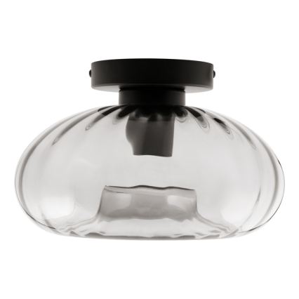 Osram - Kattovalaisin DECOR SMOKE 1xE27/12W/230V halkaisija 28 cm musta/savunharmaa