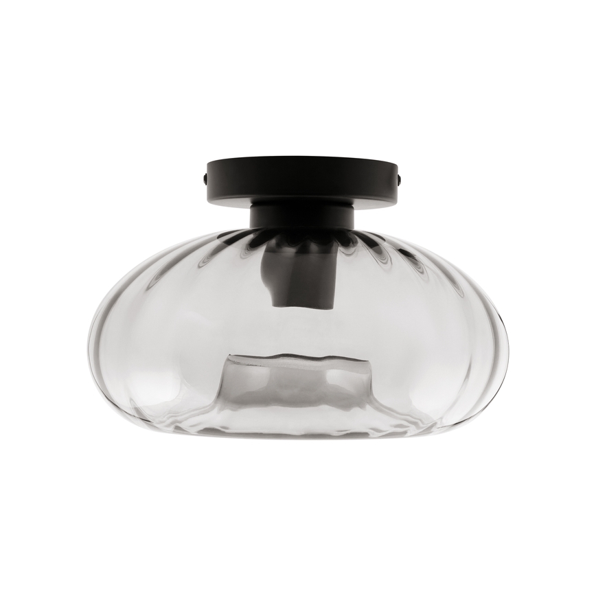 Osram - Kattovalaisin DECOR SMOKE 1xE27/12W/230V halkaisija 28 cm musta/savunharmaa