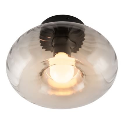 Osram - Kattovalaisin DECOR SMOKE 1xE27/12W/230V halkaisija 28 cm musta/savunharmaa