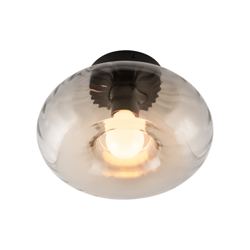 Osram - Kattovalaisin DECOR SMOKE 1xE27/12W/230V halkaisija 28 cm musta/savunharmaa