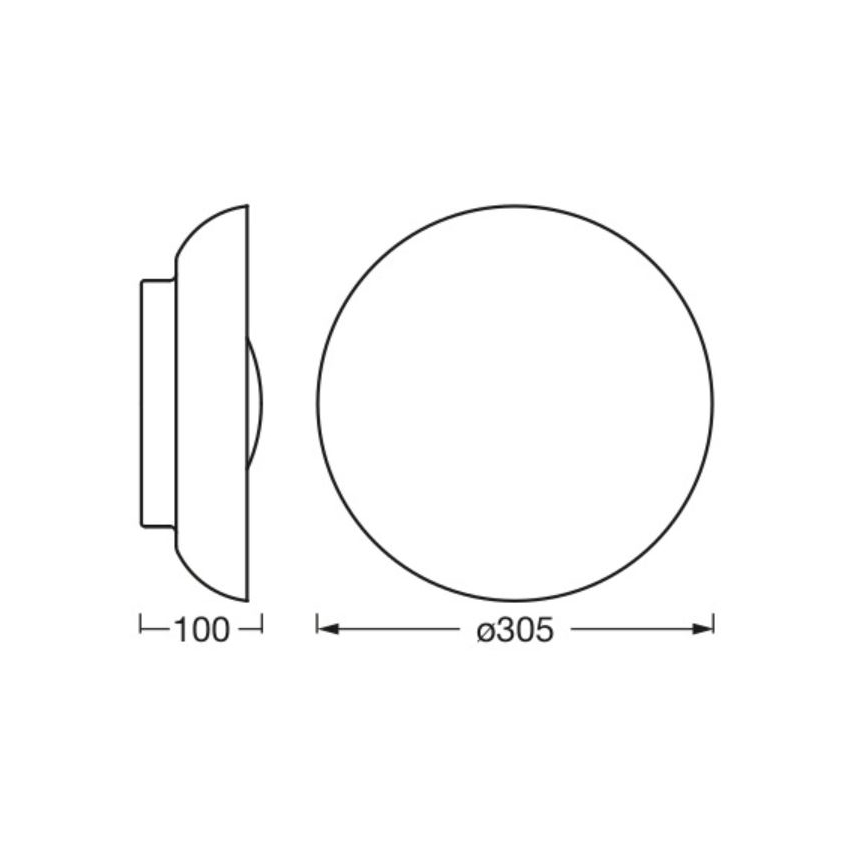 Osram - Kattovalaisin ORBIS MILAN 2xE27/10W/230V Ø 30,5 cm, puukuosi