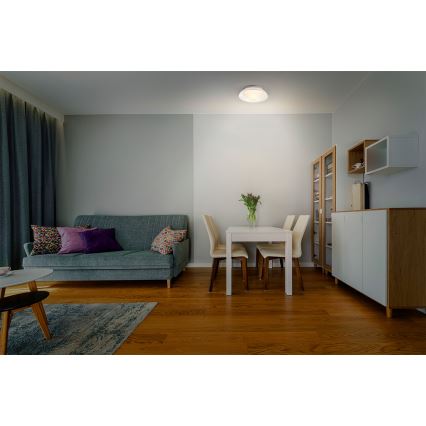 Osram - Kattovalaisin ORBIS MILAN 2xE27/10W/230V, Ø 30,5 cm, ruskea