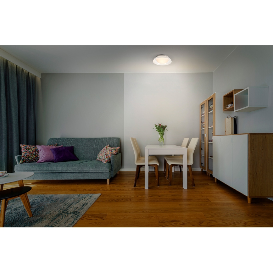 Osram - Kattovalaisin ORBIS MILAN 2xE27/10W/230V, Ø 30,5 cm, ruskea