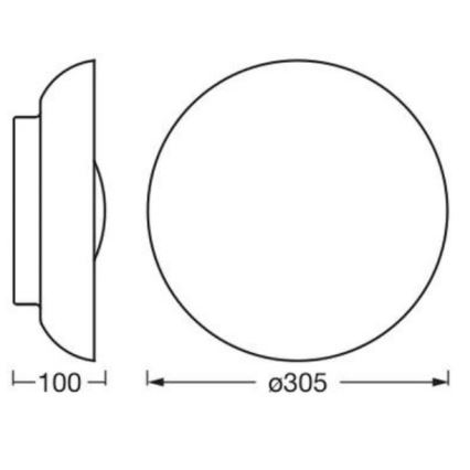 Osram - Kattovalaisin ORBIS MILAN 2xE27/10W/230V, Ø 30,5 cm, ruskea