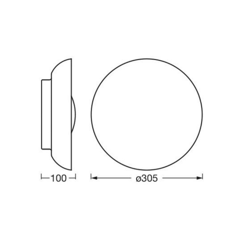 Osram - Kattovalaisin ORBIS MILAN 2xE27/10W/230V, Ø 30,5 cm, ruskea