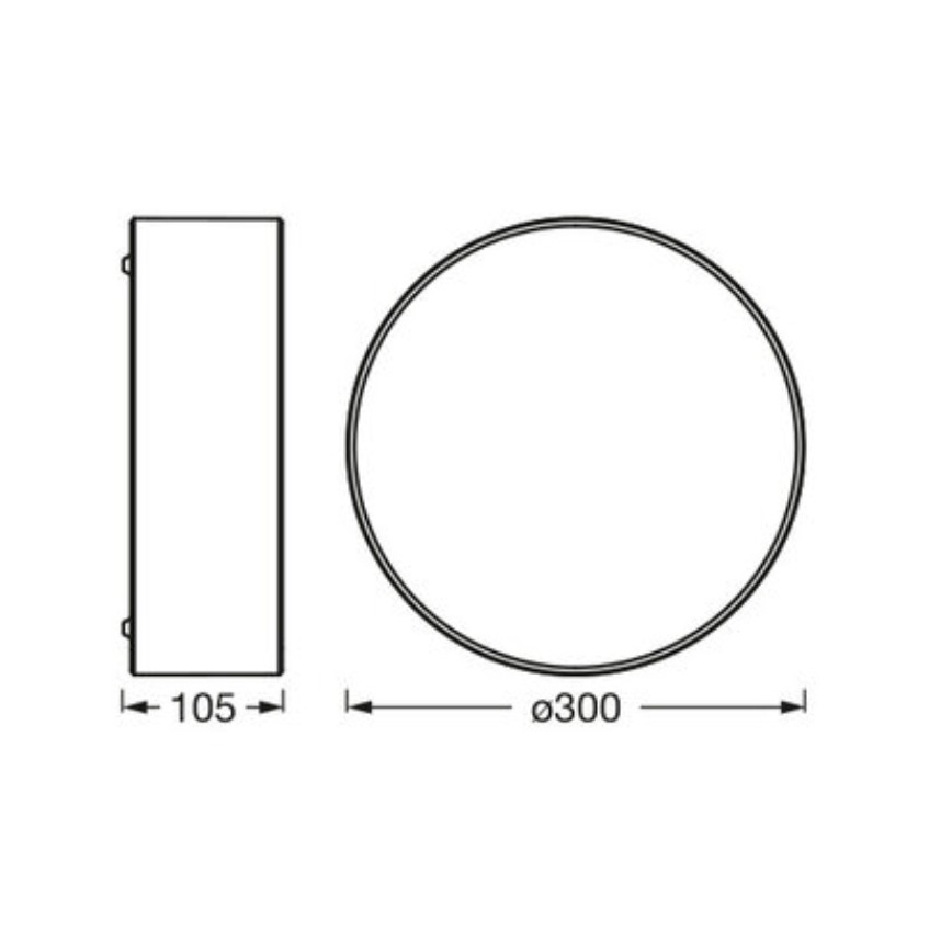 Osram - Kattovalaisin ORBIS PARIS 1xE27/25W/230V halkaisija 30 cm valkoinen