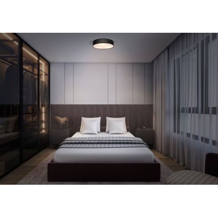 Osram - Kattovalaisin ORBIS PARIS 1xE27/25W/230V Ø 30 cm musta