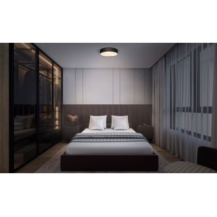 Osram - Kattovalaisin ORBIS PARIS 2xE27/25W/230V Ø 40 cm musta