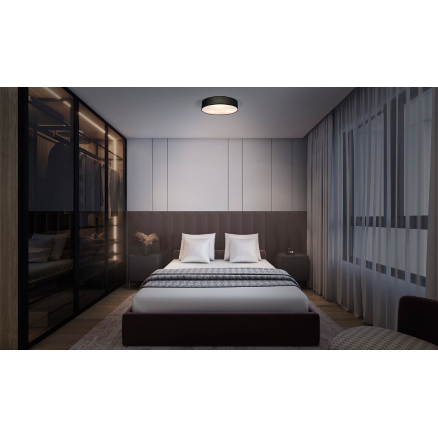 Osram - Kattovalaisin ORBIS PARIS 2xE27/25W/230V Ø 40 cm musta