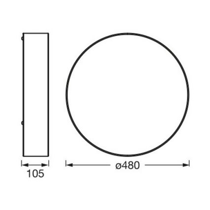 Osram - Kattovalaisin ORBIS PARIS 3xE27/25W/230V Ø 48 cm kermanvärinen