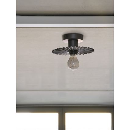 Osram - Kattovalaisin PLISSEE 1xE27/15W/230V Ø 20 cm antrasiitti