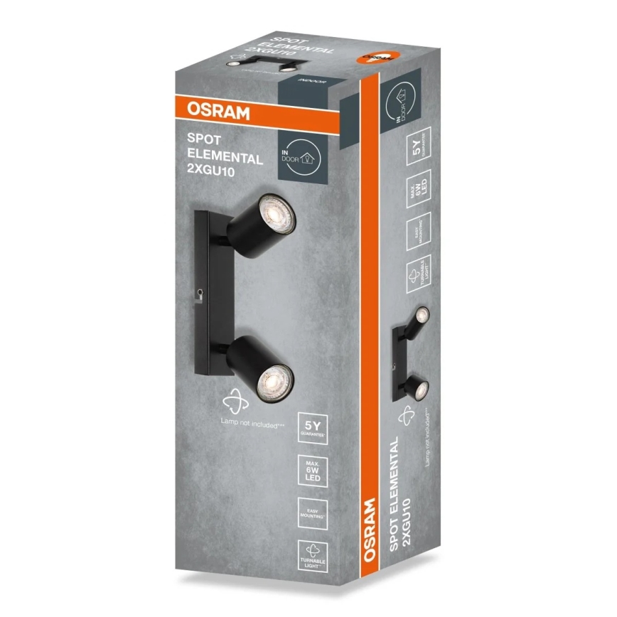 Osram - Kohdevalaisin ELEMENTAL 2xGU10/6W/230V