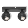 Osram - Kohdevalaisin SPOT SPHERAL 2xGU10/6W/230V musta