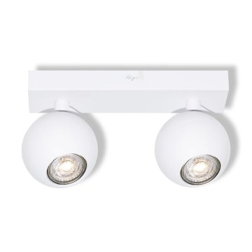 Osram - Kohdevalaisin SPOT SPHERAL 2xGU10/6W/230V valkoinen