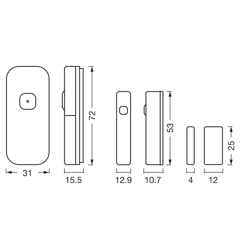 Osram - Kontaktitunnistin SMART+ 3,7V Wi-Fi 500 mAh