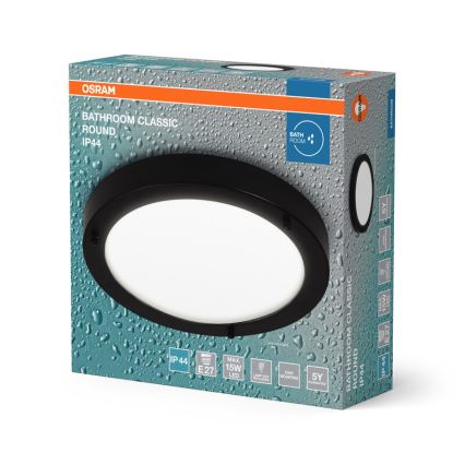 Osram - Kylpyhuoneen kattovalaisin BATHROOM CLASSIC 1xE27/15W/230V Ø 31 cm IP44