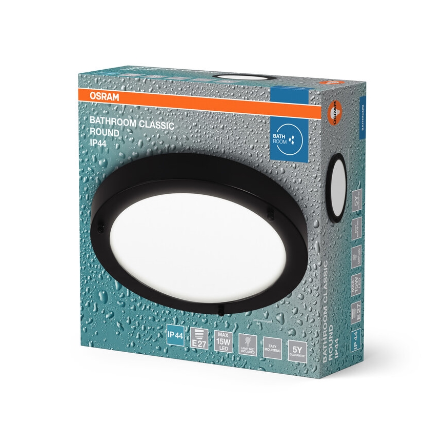Osram - Kylpyhuoneen kattovalaisin BATHROOM CLASSIC 1xE27/15W/230V Ø 31 cm IP44