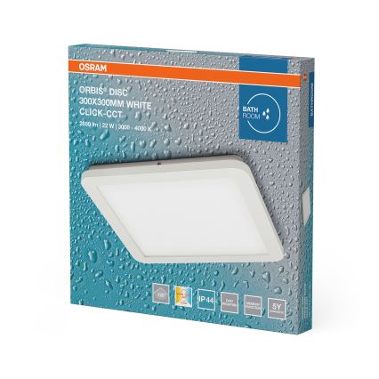 Osram - ORBIS DISC LED kylpyhuoneen kattovalaisin 22W/230V 3000/4000K 30x30 cm IP44 valkoinen