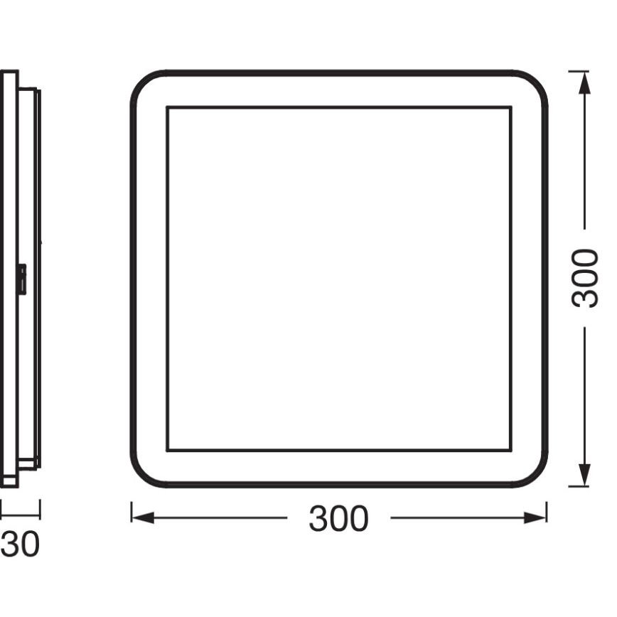Osram - ORBIS DISC LED kylpyhuoneen kattovalaisin 22W/230V 3000/4000K 30x30 cm IP44 valkoinen