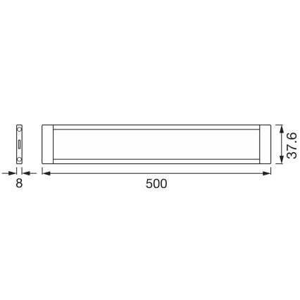 Osram - Laajennussarja LED himmennettävä kaapin alainen valaisin LED/8W/24/230V 2700-6500K Wi-Fi valkoinen