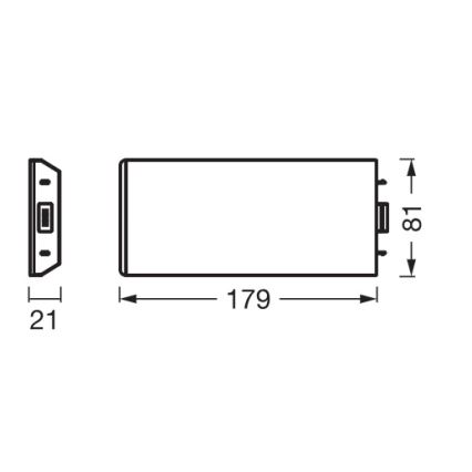Osram - Laajennussarja alakaapin LED-valaisimeen UNDERCABINET LED/3,85W/36V 3000K 8,1x17,9 cm valkoinen