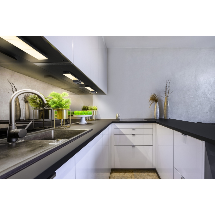 Osram - Laajennussarja LED-alakaappivalaisimelle UNDERCABINET LED/3,85W/36V 3000K 8,1x17,9 cm musta