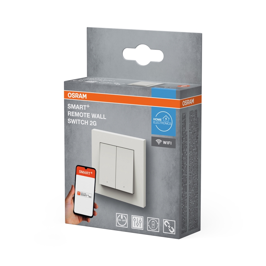 Osram - Langaton kaksipainikkeinen SMART+ 5V Wi-Fi-kytkin
