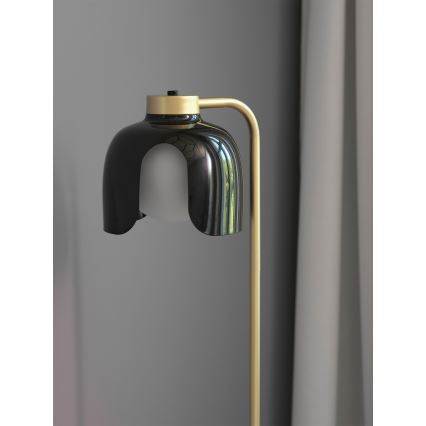 Osram - Lattiavalaisin DECOR COROLLE 1xE27/15W/230V musta/kulta