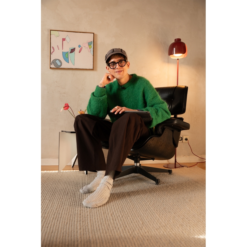 Osram - Lattiavalaisin DECOR COROLLE 1xE27/15W/230V punainen