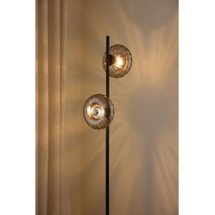 Osram - Lattiavalaisin DECOR SMOKE 2xE14/12W/230V musta/savunharmaa