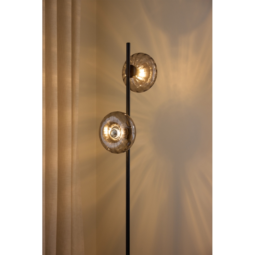 Osram - Lattiavalaisin DECOR SMOKE 2xE14/12W/230V musta/savunharmaa