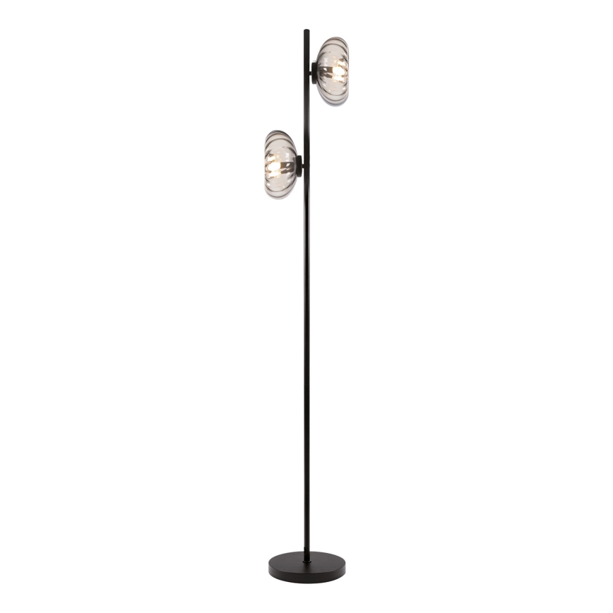 Osram - Lattiavalaisin DECOR SMOKE 2xE14/12W/230V musta/savunharmaa