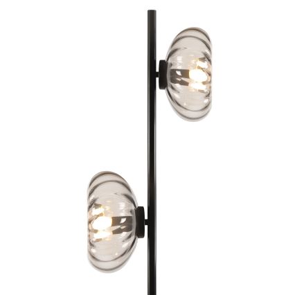Osram - Lattiavalaisin DECOR SMOKE 2xE14/12W/230V musta/savunharmaa