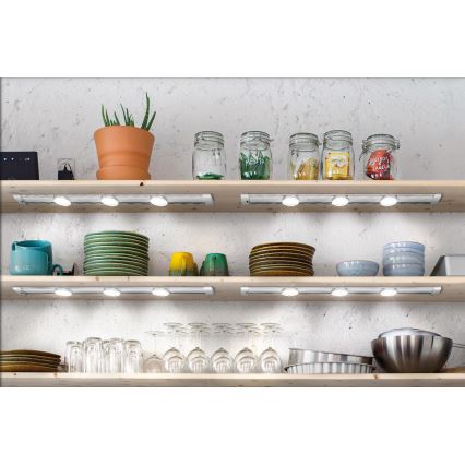 Osram - LED-himmennettävä kaapinalusvalaisin liiketunnistimella LINEAR MAGNET LED/9,5W/230V 4000K 60 cm valkoinen