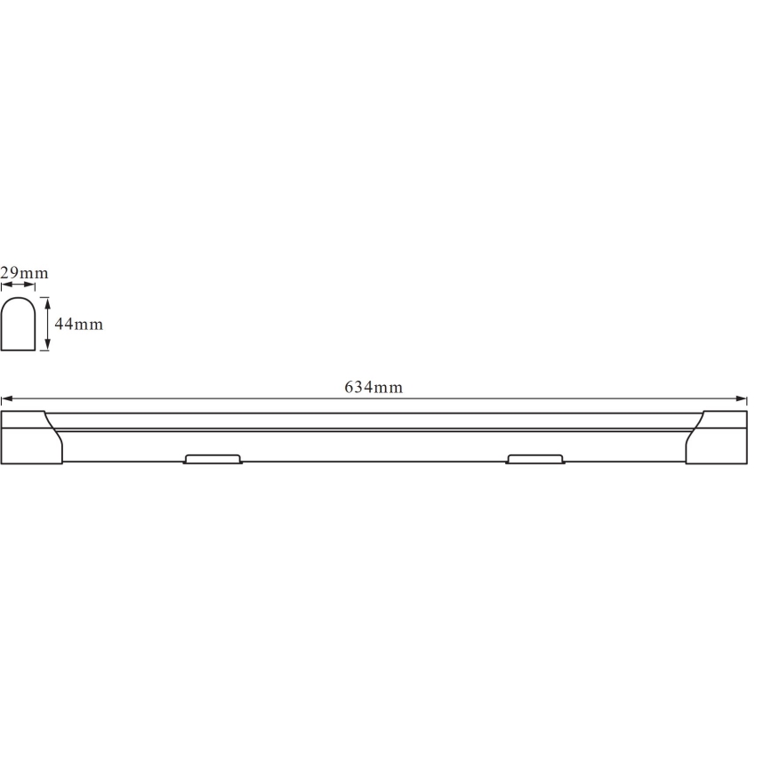 Osram - LED-alakaappivalaisin BATTEN LED/10W/230V 60 cm