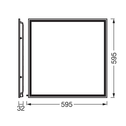 Osram - LED alakatto-paneeli ESSENTIAL LED/40W/230V 3000/4000/6500K 60x60 cm