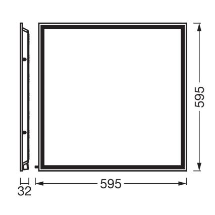 Osram - LED-alakattopaneeli ESSENTIAL LED/40W/230V 3000/4000/6500K 60x60 cm UGR19