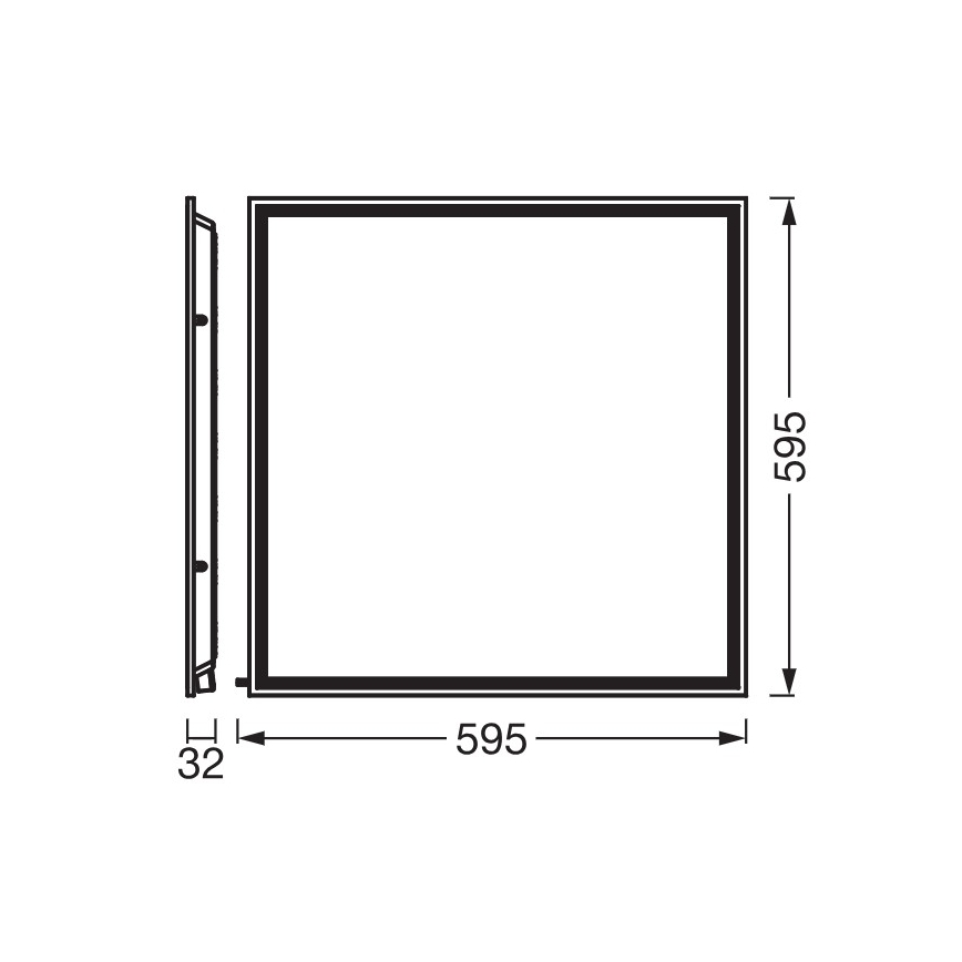 Osram - LED-alakattopaneeli ESSENTIAL LED/40W/230V 3000/4000/6500K 60x60 cm UGR19