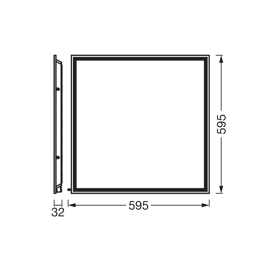 Osram - LED-alaslaskettava kattopaneeli ESSENTIAL LED/50W/230V 3000/4000/6500K 60x60 cm