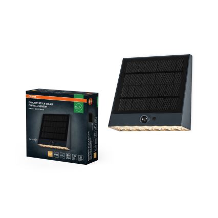 Osram - ENDURA STYLE aurinkokäyttöinen LED-seinävalaisin anturilla LED/10,2W/4,2V 2000 mAh IP54 antrasiitti