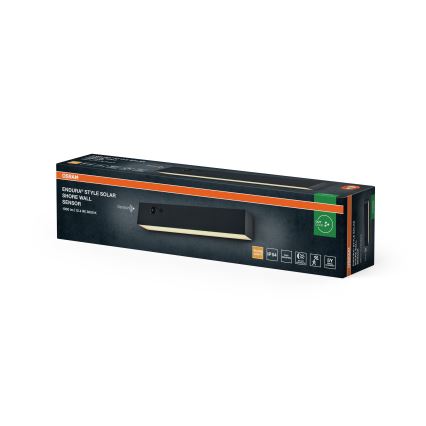 Osram - Aurinkokennolla varustettu LED-seinävalaisin anturilla ENDURA STYLE LED/12,4W/4,2V 2000 mAh IP54 antrasiitti