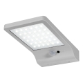 Osram - LED-aurinkoseinävalaisin anturilla DOORLED LED/3W/3,3V 2000 mAh IP44 hopea