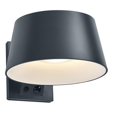 Osram - LED-aurinkoseinävalaisin anturilla ENDURA STYLE LED/10,1W/4,2V 2000 mAh IP54 antrasiitti