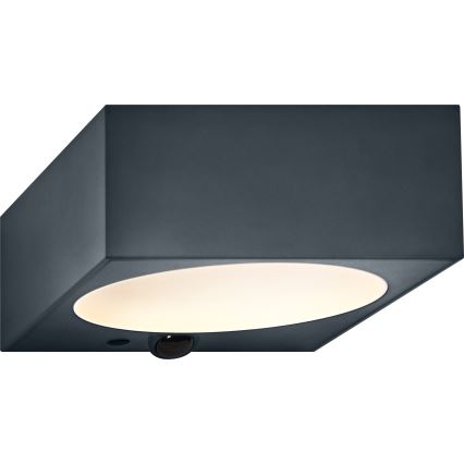 Osram - Himennettävä LED-aurinkokäyttöinen seinävalaisin anturilla ENDURA STYLE LED/10,7W/4,2V 2000 mAh IP65 antrasiitti