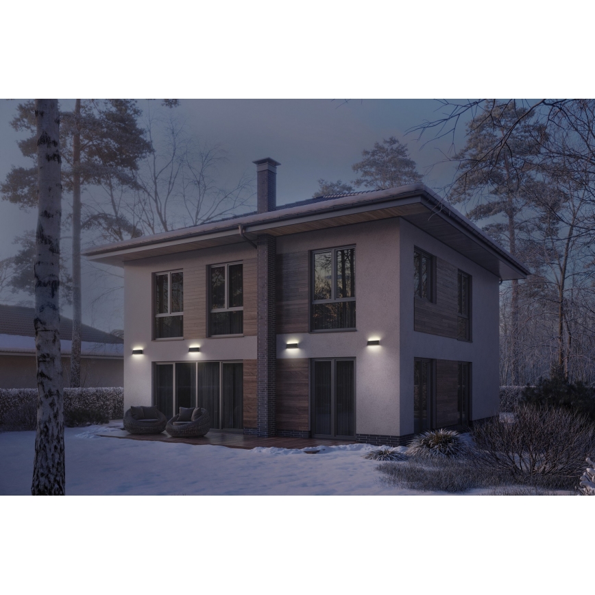 Osram - himmennettävä LED-aurinkoseinävalaisin ENDURA STYLE LED/7,1W/4,2V 2000 mAh IP44 antrasiitti