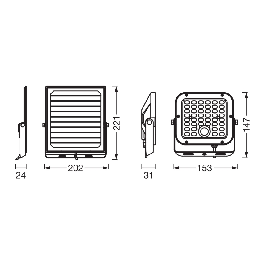 Osram - himmennettävä aurinkokäyttöinen LED-valonheitin liiketunnistimella ENDURA LED/10W/4,2V 4000K IP65 musta + kaukosäädin